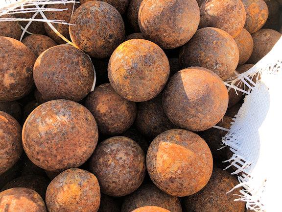 Approximately 200-tons Of Used Grinding Balls, Approximately 1"-4" Mixed Size)
